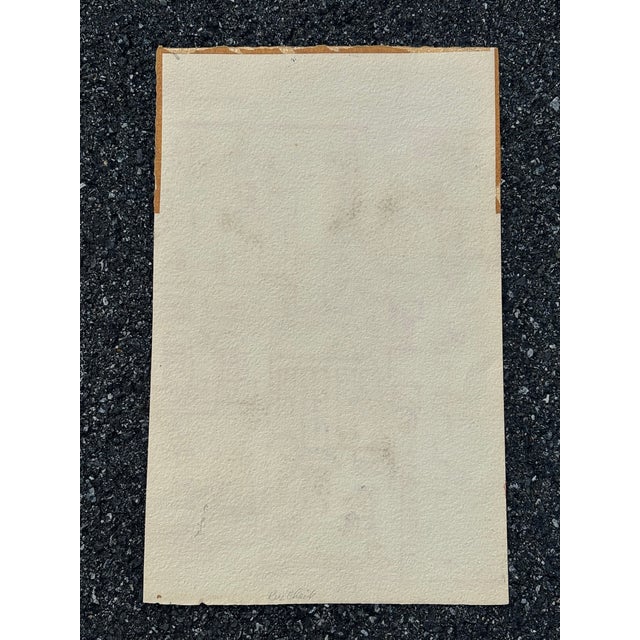Mid-Century Modern Mid 20th C. Original on Paper - Rooftop Artists - 51 St E. Craft Students League For Sale - Image 3 of 9
