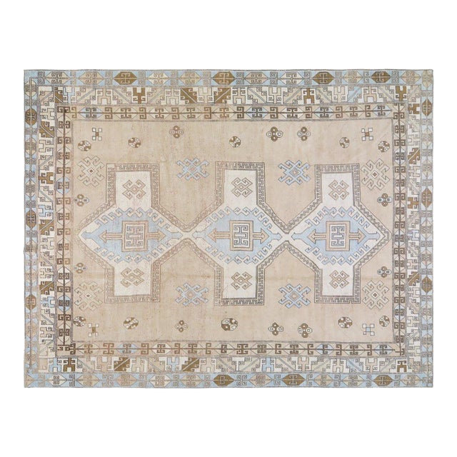 Vintage Turkish Anatolian Hand Knotted Wool Rug, 9'3''x12'2'' For Sale