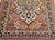 Vintage Persian Tabriz Area Rug, Hand-Knotted Wool, Heriz Geometric Pattern, Ivory & Red, 5x6 For Sale - Image 14 of 18