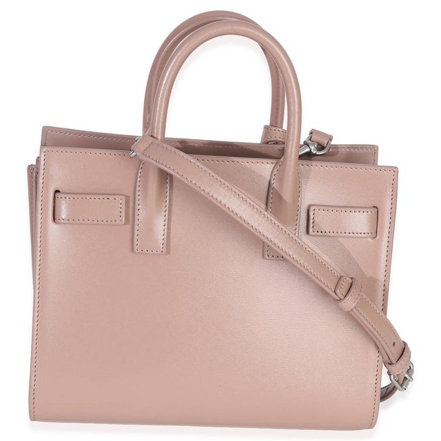 Yves Saint Laurent Beige Smooth Leather Nano Classic Sac De Jour For Sale - Image 4 of 6