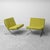 Armchairs in Green Fabric and Metal, 1970s, Set of 2 For Sale - Image 11 of 11