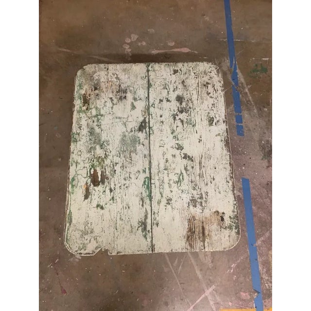 1950s Swedish Rustic Painted Wood Farmhouse Dining Table For Sale - Image 4 of 6
