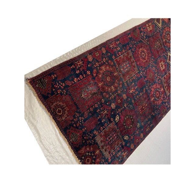 19th Century Antique Indian Agra Traditional Design Rug 6'8''x3'11'' For Sale - Image 5 of 7