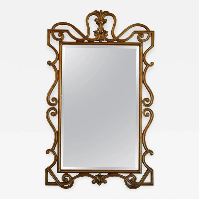1910s Hand Carved Neoclassical Mirror For Sale - Image 5 of 5