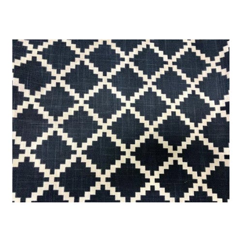 LuLu Dk Gaston Lapis Linen Cotton Fabric Drapery Upholstery Navy