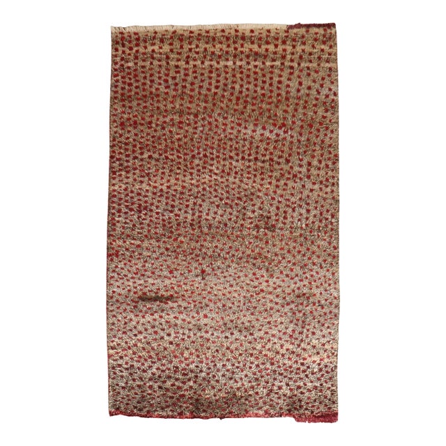 Vintage Zabihi Collection Turkish Tulu Carpet - 4'2" x 6'11" For Sale