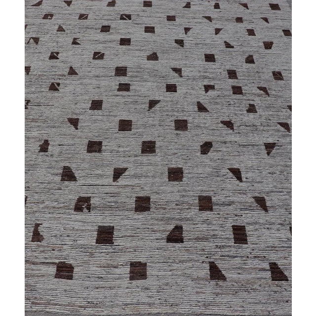 Modern Rug in Moroccan Style by Keivan Woven Arts 9'2 X 11'10 For Sale - Image 9 of 12