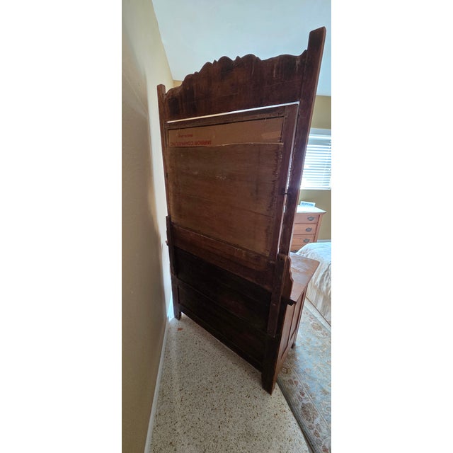 Early 20th Century Oak Dresser With Beveled Mirror For Sale - Image 11 of 11