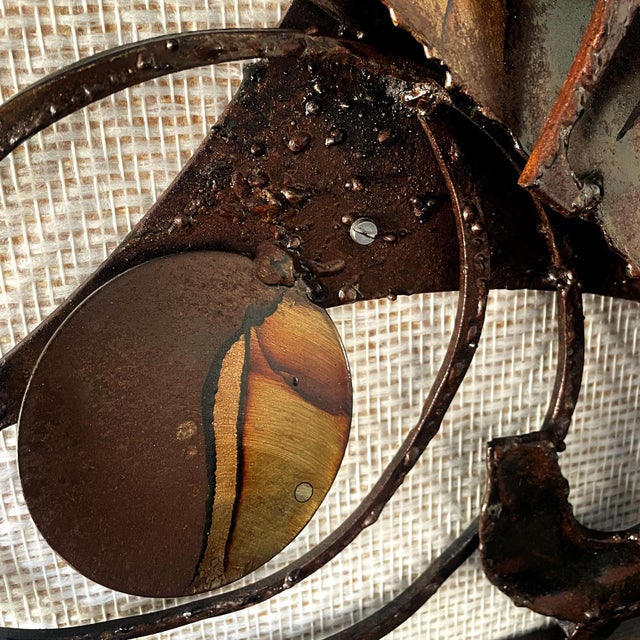 Danish Brutalist Metal Wall Sculpture by Henrik Horst, 1970s For Sale - Image 13 of 18