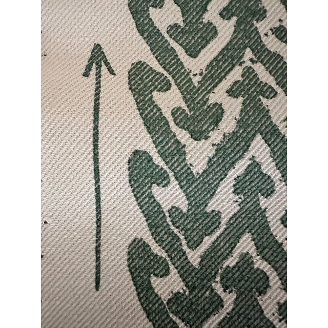 Fermoie Rabanna Cotton Fabric 2 5/8 Yards For Sale In Raleigh - Image 6 of 7