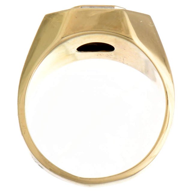 14KY Octogon Diamond(0.55) Ring, size 9 For Sale - Image 4 of 5