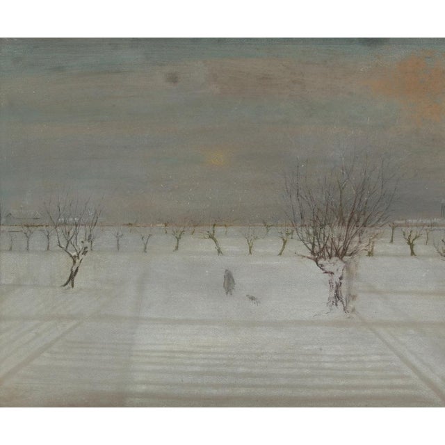 1940s Demetrio Tabacco, Mid-Century Italian Landscape, 1947, Pastel For Sale - Image 5 of 6