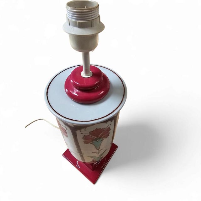 Ceramic Vase Table Lamp from Bitossi, 1980s For Sale - Image 3 of 9