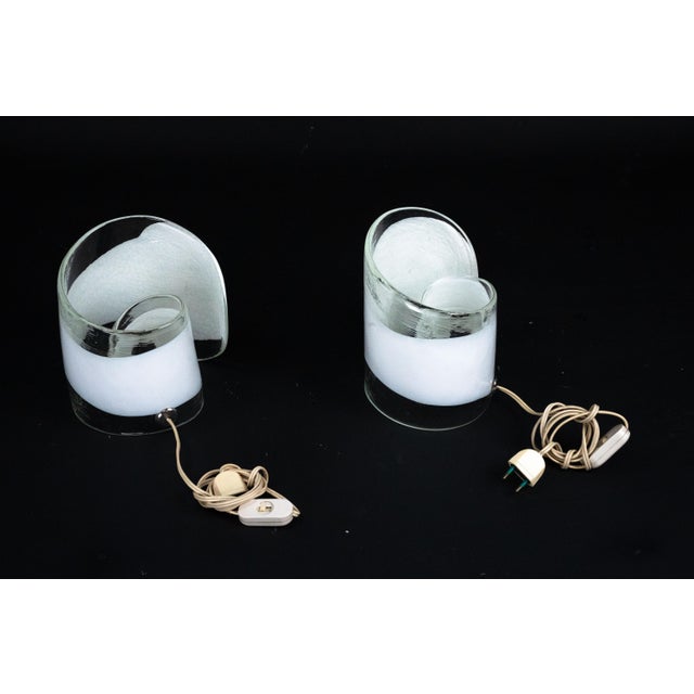 Black Murano Glass Table Lamps from La Murrina, Italy, 1970s, Set of 2 For Sale - Image 8 of 14