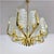 Murano Glass Leaf and Brass 8-Light Chandelier by Carl Fagerlund for JBS, in Very Good conditions. Designed 1960 to 1969 I...