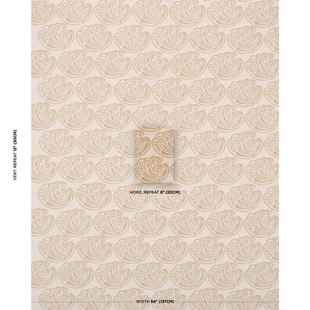 Created in collaboration with Drusus Tabor, Ramsgate Hand-Block derives its unique medium-scale shell motif from a brass...