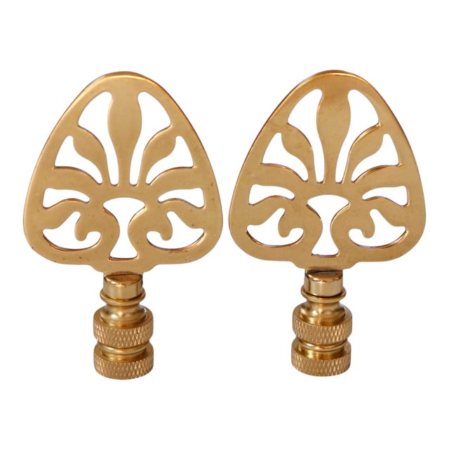 Brass Lamp Finials a Pair Chairish