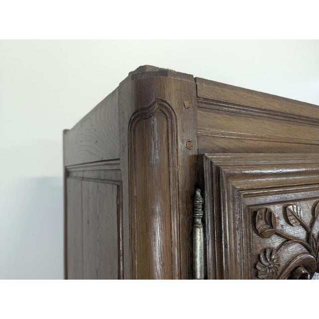 Louis XV Style Wardrobe in Oak For Sale - Image 4 of 7