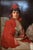 42" Signed William Henry Hyde ANA Gilded Age Oil Portrait, Socialite in Red Cloak and Ostrich Fan, Antique Gold Frame,...