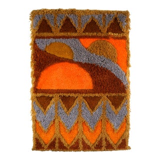 70s Vintage Yarn Wall Art Hanging For Sale