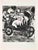 Etching on Montval paper, realized between 1927 and 1930. Table from "Les Fables de La Fontaine", published in 1952 in and...