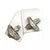 Traditional Diamond Stud Earrings 14k Gold "X" 0.10 TCW Certified For Sale - Image 3 of 6