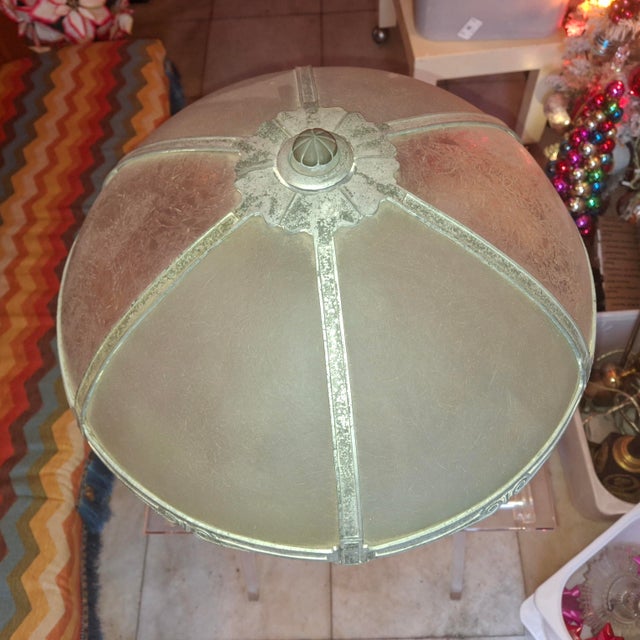 1910-20 Arts and Crafts Slag Glass Table Lamp For Sale - Image 4 of 12