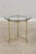 Age: Approx: 30 Years Old Details: High Quality Construction Hollywood Regency Style Solid Brass Hardware Stretcher Base...