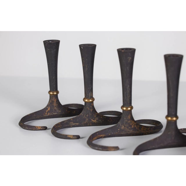 Set of Six Jens Quistgaard Candlesticks for Dansk For Sale - Image 9 of 12