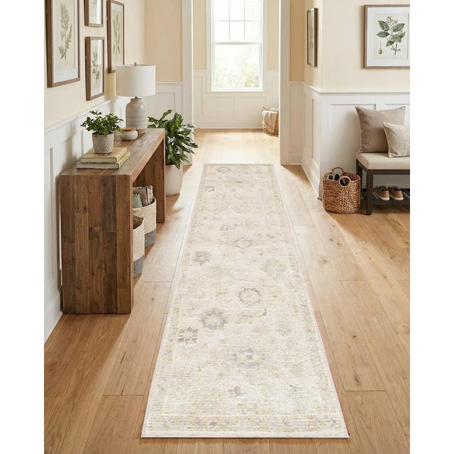 Traditional Pasargad Home Oushak Tan Wool Area Rug- 2'10'' X 9'10'' For Sale - Image 3 of 3
