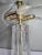 Vintage 1960s Crystal Cofrac Art Verrier Brass French Table Lamp For Sale In Los Angeles - Image 6 of 12