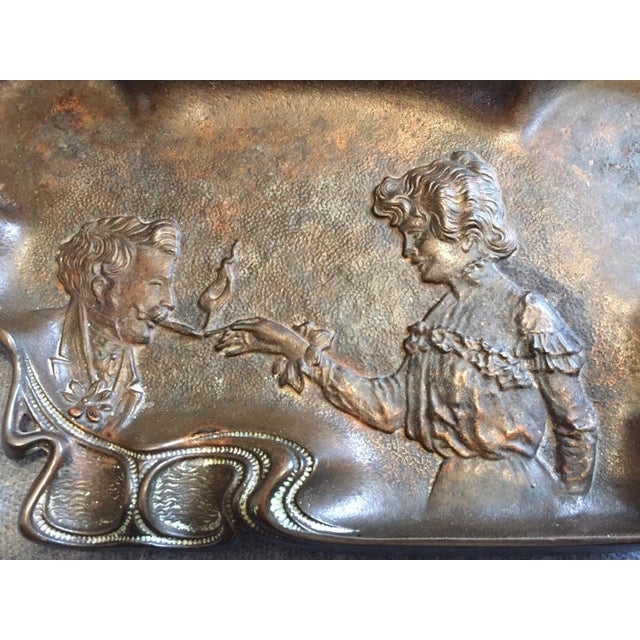 19th C. Bronze Cigar Tray Ashtray Chairish