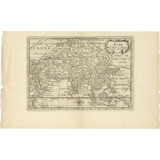 Antique Map of Asia by Sanson, 1705 For Sale