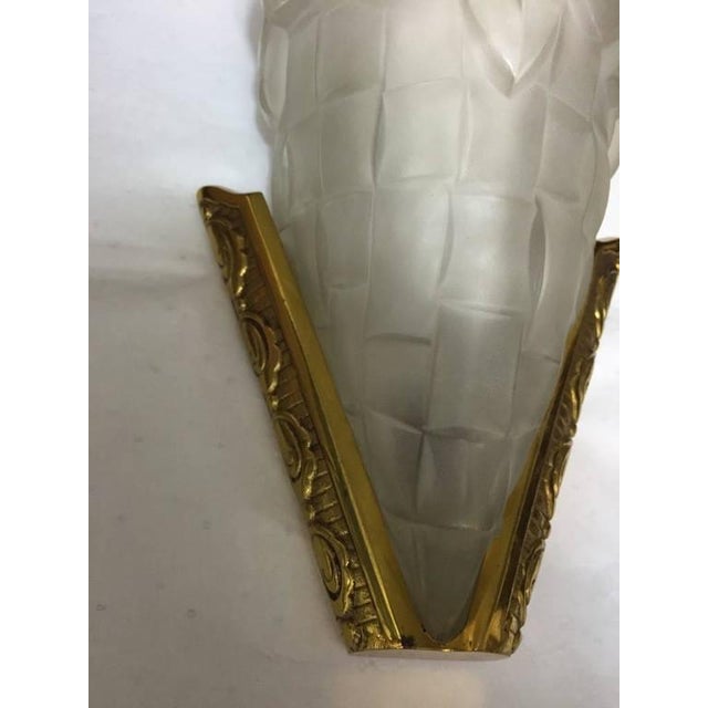 David Gueron Degue Degue Signed French Art Deco Sconces - Set of 4 For Sale - Image 4 of 8
