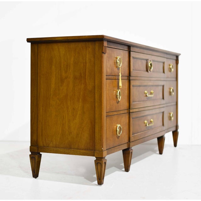 Mid 20th Century Mid Century Transitional Dresser or Sideboard by Henredon Furniture For Sale - Image 5 of 14