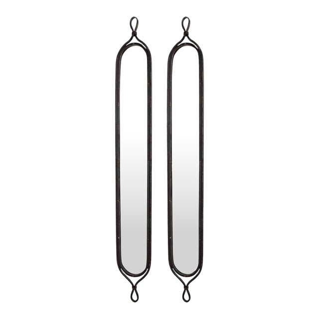 Tall Narrow Mirrors, Set Of 2 For Sale