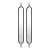 Tall Narrow Mirrors, Set Of 2 For Sale