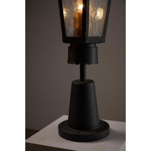 Path Lamp with Textured Ice Glass from BEGA, 1970s For Sale - Image 3 of 7