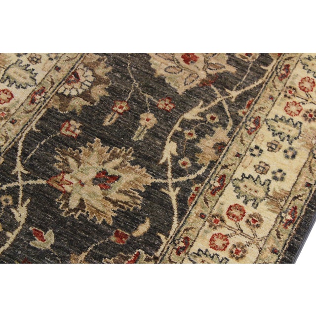 1990s Boho Chic Ziegler Gray/Beige Wool Runner Rug- 2'6'' X 10'8'' For Sale - Image 5 of 10