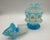 Antique Opaline Glass Perfume Bottle with Double Lid For Sale - Image 5 of 13