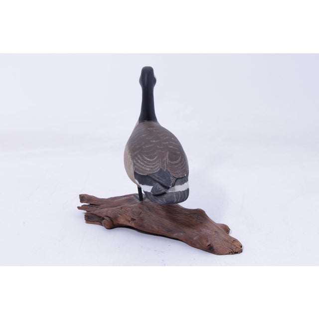 William Porterfield Carved Wood Canadian Goose For Sale - Image 4 of 15