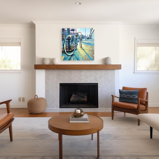 Susan Gale's work explores the nostalgia of community by highlighting the juxtaposition between the peaceful, quiet,...