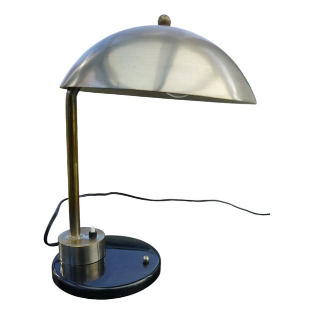 Modernist Desk Lamp by Kurt Versen for Daalderop, Netherlands, 1930s For Sale