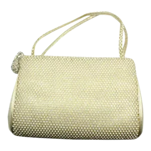 Judith Leiber Swarovski Crystal Swan Evening Bag, White