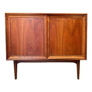 Mid 20th Century Mid-Century Modern Drexel Declaration Walnut Record Cabinet For Sale