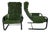 Holy Chenille Armchairs by Diego Mattu for 1P (Uno Pi), 1970, Italy, Set of 2 For Sale