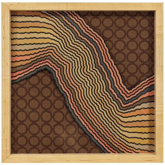 1960s Henry Pearson, Untitled Mod Op Art 1967 Painting on Silk, 1967 For Sale - Image 5 of 5