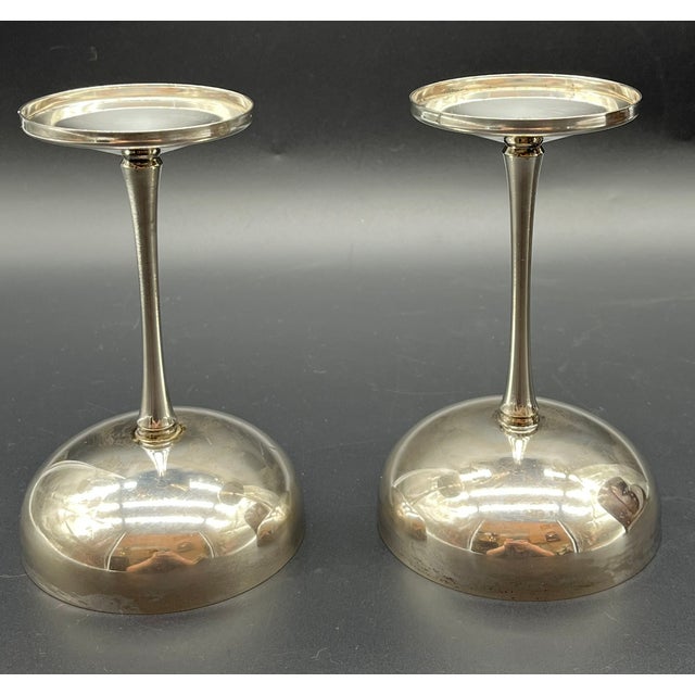 Italian Bowls in Silver-Plated and Gold-Plated, 1960s, Set of 2 For Sale - Image 13 of 18