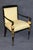 Gold Set 12 Louis XVI Style Ebonized and Gilt Dining Chairs For Sale - Image 8 of 13
