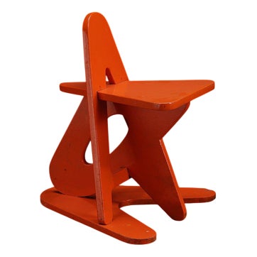 Architectural Side Chair, 1970s For Sale